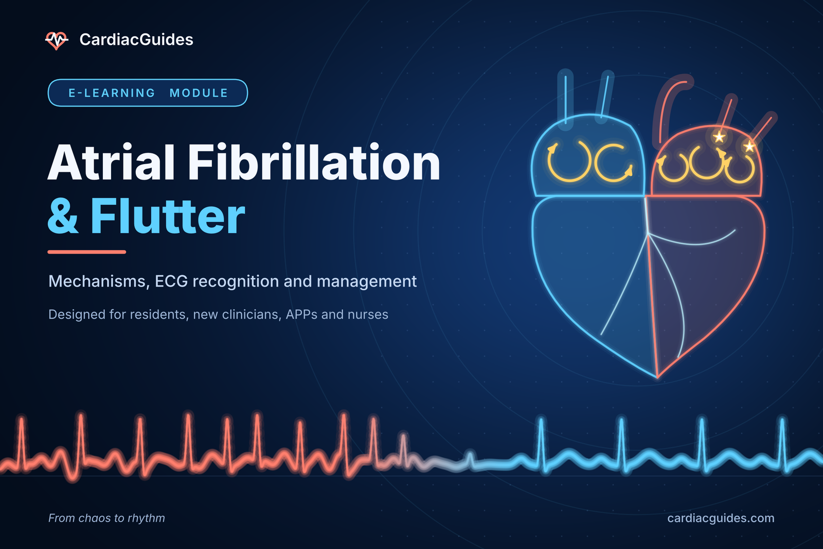 Atrial Fibrillation and Flutter e-learning course cover